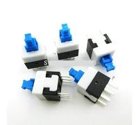 Interrupteur tactile 20PCS / Lot 8X8 8 * 8 mm 6Pin Push Tactile Power Micro Switch Self Lock On/Off Bouton Interrupteur de verrouillage Vente en gros électronique interrupteur industriel