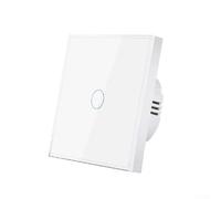 Interrupteur tactile pour maison intelligente pour hôtel, bureau, simple | Installation de fil sous tension unique, pas de neutre nécessaire, facile à installer, s'adapte aux boîtes de 86 mm