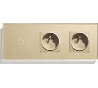 Interrupteur Tactile Simple 1K Double Prise