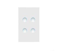 Interrupteur tactile WiFi en verre intelligent pour application domestique | Prise en charge du protocole Matter, fonctionne avec Alexa Google, commandes vocales, télécommande d'application