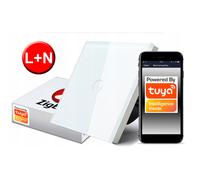 Interrupteur tactile ZigBee TUYA 1 circuit blanc # L+N