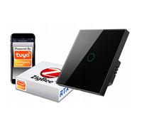 Interrupteur tactile ZigBee TUYA 1 circuit noir #sans N
