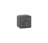 Schneider Electric - Interrupteur temporisé LED Mureva Styl MUR35067 - Saillie IP55 IK08 Gris