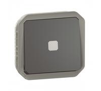 Interrupteur temporisé lumineux composable - anthracite - Plexo LEGRAND