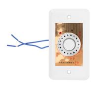 Interrupteur Thermique pour Cheminée, Contrôle Précis du Ventilateur | Plastique Blanc, Réglage Fluide et Large Compatibilité, pour Soufflerie de Foyer et Chauffage Domestique