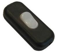 Interrupteur TIBELEC, plastique, noir Noir G