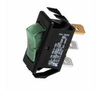 Interrupteur unipolaire Noir/Vert Réf. 87168121620