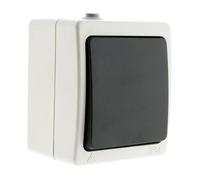 Interrupteur va et vient 10A IP54 - noir - Aquae - Zenitech