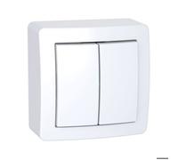 Double va-et-vient blanc Schneider Alrea
