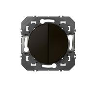 Legrand Interrupteur double va-et-vient Dooxie 600202 Noir