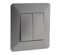 Zenitech Interrupteur va et vient double Artezo Titanium