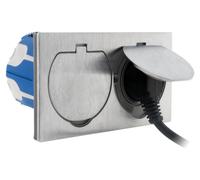 Interrupteur va-et-vient - Étanche IP55 - Blanc - Sans vis, modulable - Pour terrasse, cuisine ou bureau