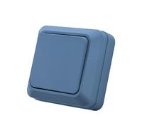 Interrupteur va et vient,interrupteur mural Bleu 1 voie,interrupteur mécanique mural 86 mm, interrupteur standard 10 Amp, 250 V