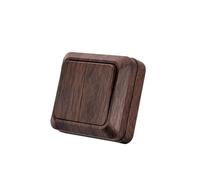 Interrupteur va et vient,interrupteur mural Grain de bois foncé 2 voie,interrupteur mécanique mural 86 mm, interrupteur standard 10 Amp, 250 V