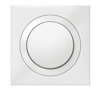 Interrupteur va-et-vient IP44 avec plaque Dooxie 10AX 250V~ - Blanc - 600013 - Legrand