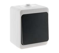 Interrupteur Va et Vient - IP54 - noir - Zenitech