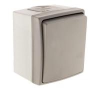 Zenitech Interrupteur va et vient Orok IP55 Gris