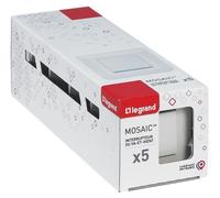 Interrupteur va-et-vient, LEGRAND Mosaic, blanc