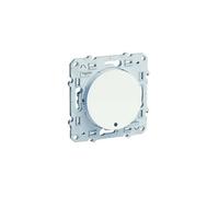 Schneider Electric Interrupteur va-et-vient Odace S520263 Blanc lumineux 10 A à vis LED orange