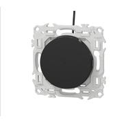 Va-et-vient ou poussoir lumineux 10A - LED verte 0,15mA - noir - Odace II SCHNEIDER