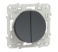 Odace - double va-et-vient anthracite - SCHNEIDER ELECTRIC - S540214