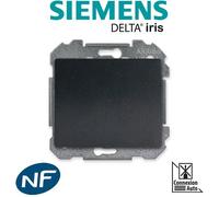 Interrupteur va et vient - SIEMENS - Delta Iris - Anthracite - A encastrer - Fixation auto