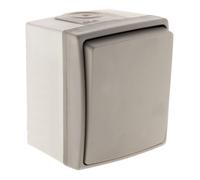 Zenitech Interrupteur va et vient Orok IP55 Gris