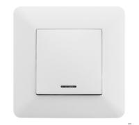 Interrupteur va et vient + voyant Artezo 10A - blanc - Zenitech