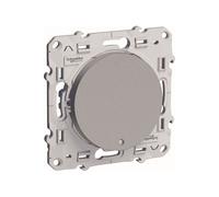 - Interrupteur va-et-vient + voyant LED - aluminium - Odace - Schneider