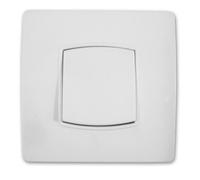 Interrupteur simple - va-et-vient - 10A - borne-auto - blanc