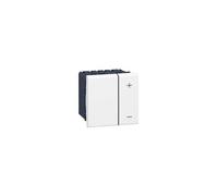 Interrupteur variateur toutes lampes 2 fils Mosaic 2 modules - blanc