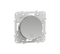 Interrupteur VMC ODACE sans position arrêt Aluminium - SCHNEIDER ELECTRIC - S530233