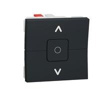 Interrupteur volet roulant 1 poste 2 modules Unica Anthracite Schneider