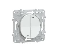 Interrupteur volet roulant 1 poste Ovalis Blanc Schneider