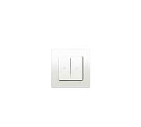 Interrupteur Volet Roulant Blanc Delta Viva + Plaque Blanc-SIEMENS