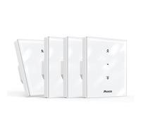 Interrupteur Volet Roulant Connecté, 80 * 80mm Maxcio Volet Roulant WiFi Compatible avec Alexa Google Home pour Commande Vocale, Curtain Switch Pourcentage Contrôle à Distance/Timer