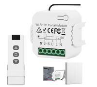 Interrupteur Volet Roulant Connecté, Module Volet Roulant Connecté WiFi+RF | Interrupteur Connecté Volet Roulant avec Tuya/Alexa/Google pour Volets Roulants, Stores, Stores Auvent, 220V/230V, CE & ROHS