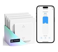 Interrupteur volet roulant - MEROSS - Matter Wi-Fi - Compatible HomeKit/Alexa/Google Home - Contrôle % local - Fil neutre requis