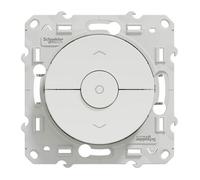 Schneider Electric – Interrupteur volet-roulant Odace S520208 – 3 touches montée/descente/stop – blanc