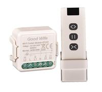 Interrupteur volet roulant RF+WiFi commutateur pour rideau, relais module de commande intelligent pour volets roulants électriques, contrôle de l'application Smart Life, commande vocale Alexa, (1)