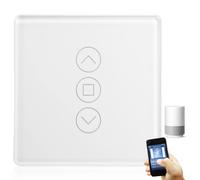 Interrupteur Volet Roulant Smart WiFi, Compatible avec Alexa, Yandex et Google Home, Minuterie et Commande Vocale, Conducteur Neutre Requis, Blanc