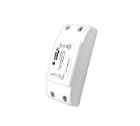 Interrupteur Wifi Intelligent pour Éclairage Led, Contrôle Timing | Connexion sans Fil, Liaison de Scène et Retour D’état, Module Plastique Blanc pour Maison Connectée