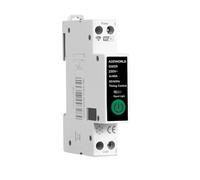 Interrupteur WiFi modulaire 40 A 220 V, 1 module DIN Slim, application Tuya Smart Life, contrôle à distance et minuterie programmable, mémoire d'état et fonction minuterie