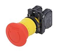 Schneider Electric Bouton-poussoir coup de poing Arrêt d'urgence XB5AS8444, verrouillable