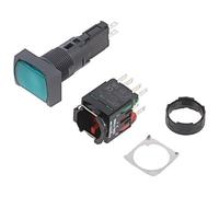 Interrupteur XB6DF3B5B : pression tige 16 mm.Pos : 2 NC + NO LED 12-24VDC SCH...