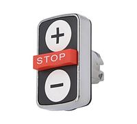 Interrupteur ZB4BA71115 : triple tige de 22 mm. Pos : 1 noir/rouge/blanc manq...