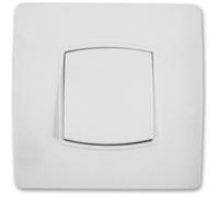 Zenitech Bouton Poussoir borne-Auto vis + Griffes - Blanc - Diwone