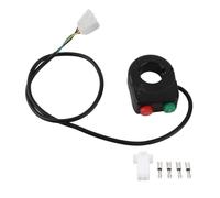 Interrupteurs de guidon 7/8 2 en 1 moto phares klaxon allumer/éteindre interrupteur bouton commande poignée commutateurs pour scooter vélo électrique-Commutateur Moto Double