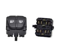 Interrupteurs de lève-vitres électriques avec rétroéclairage LED Vert, compatibles avec VW pour Voiture de Golf, Bouton de lève-vitre électrique Principal 1H0959855 1H0959855C