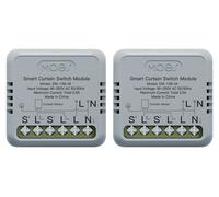 Interrupteurs de rideaux intelligents,vocale, gestion via application, protocole ZigBee, lot de 2